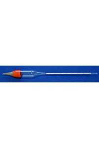 Hydrometer according to Casagrande, BS 1377, 0,995-1,030:0,0005g/cm³, accuracy + 1 scale...