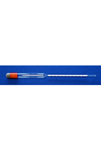 Hydrometer volgens Baumé, 0-10:0,1°Bé, 280mm lang, referentietemperatuur 15°C, zonder...