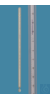 Meteorologische Thermometer nach BS 692, Typ Minimum mit dunkler Glasschleppmarke, Min.1/C,...