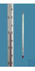 Laborthermometer, ähnlich DIN, Einschlussform, -10/0+50:1°C, Kapillare prismatisch unbelegt, rote...