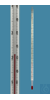 Laborthermometer, ähnlich DIN, Einschlussform, -10+50:0,1°C, Kapillare prismatisch unbelegt, rote...