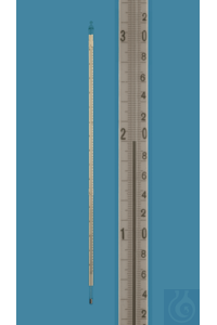 Precision thermometer, similar ISO 656, short type, enclosed scale, +158+182:0,2°C, capillary...