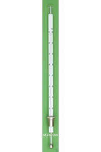 Metallnippel, DIN 12787, A13, montiert an Flammpunkt Thermometer nach Abel-Pensky