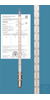 Metalen huls met metalen nippel, DIN 51801 blad 2, gemonteerd op druppelpuntthermometer volgens...