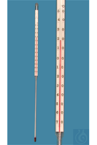 Thermomètre à point d'écoulement, DIN 12785, forme à inclusion, -70+50:1°C,...