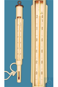 AMA Freezer thermometer, in plastic frame, enclosed scale, -35+20:0,5°C, capillary prismatic...