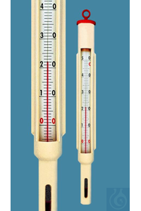 neoLab®  Amarell® Laborthermometer, DIN 12778, Einschlussform, 0+359:1°C,  Kapillare prismatisch