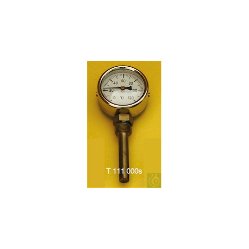 Bimetal dial thermometer, stem radial, 0+160:2&...