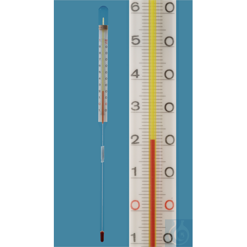 Industrial straight stem thermometer, enclosed ...