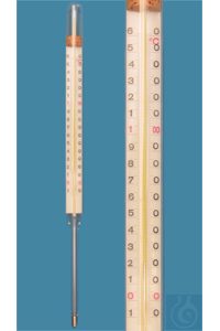 Industrie-Stockthermometer, Einschlussform, 0+400:2°C, Kapillare prismatisch...