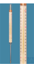 Industrie-Stockthermometer, Einschlussform, 0+400:2°C, Kap. prismatisch gelbbelegt,...