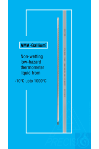 Thermometer ähnlich ASTM 7C / IP 5C, Stabform, -2+300:1°C, weißbelegt, Gallium-Füllung,...