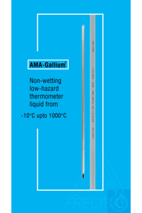 Thermometer ähnlich BS 1365, SB215C/total, Stabform, 205+215:0,1°C, weißbelegt, Gallium-Füllung,...