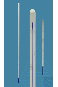 Thermometer ähnlich BS 1900, SR5/60C, Stabform, 49,5+60,5:0,02°C, weißbelegt, mit spezieller...