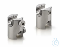 Manchon double MicroFix en aluminium avec vis moletée Alliage d'aluminium robuste et léger...