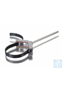 Bandklem, sluiting met nok, kurk bekleding, voor recipiënt-Ø 60 –170 mm, staaf-Ø 10 mm