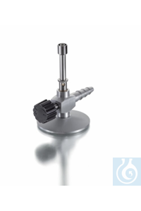 Micro Bunsen burner with air regulation and needle valve. Natural gas.
