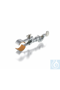 Statiefklem met noot, zinklegering, met poedercoating, bekken met kurk bekleed, 20 - 40 mm,...
