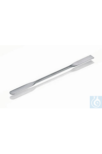 Doppelspatel, rostfreier Edelstahl, flexibel, Länge 250 mm, Blattbreite 11 mm
