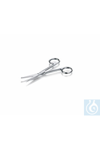 Dressing scissors, stainless steel, sharp-blunt points, length 130 mm