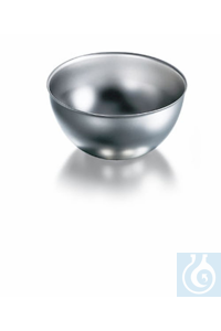 Evaporating dish, stainless steel, high form, Ø 80 mm, height 40 mm, volume 100 ml