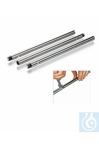 Extension rods, stainless steel, 1 female / 1 male thread M10, Ø 12 mm, key size 10 mm, L = 750 mm