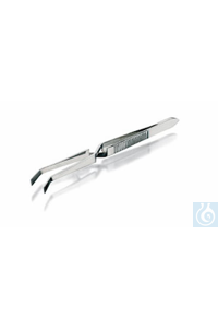 Pincet, roestvrij staal, lengte 105 mm, zelf-spannend, gebogen