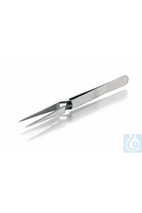 Pincet, scherp, roestvrij staal, lengte 120 mm, zelf-spannend, recht