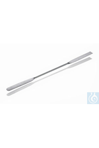 Mikro-Doppelspatel, rostfreier Edelstahl, flexibel, Länge 100 mm, Blattbreite 3 mm