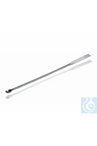 Mikro-Spatellöffel, rostfreier Edelstahl, steif, Blattbreite 5 mm, Löffelbreite 5 mm, Länge 210 mm