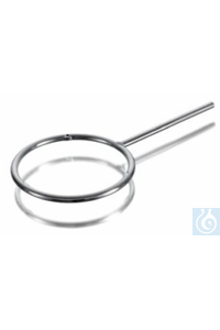 Stand ring, steel, 8 mm Ø, zinc plated, three point support, inside Ø 130 mm