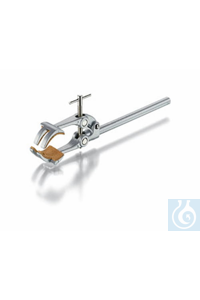 Universele statiefklem, zinklegering, kurk bekleding, bereik 0 – 80 mm, staaf-Ø 10 mm, met...