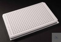 384 Well Skirted PCR Platten weiß Mit geschnittenen Ecken an A24 und P24 und sch