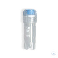Kryoröhrchen 1,0 ml, Außengewinde, freistehend, graduiert, Durchmesser: 12.5 mm,