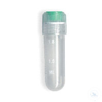 Kryoröhrchen 1,8 ml, Außengewinde, runder Boden, graduiert, Durchmesser: 12.5 mm