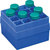 Aufbewahrungsbox für 16 x 50 ml Tubes, blau, 2 Stück Aufbewahrungsbox in blauer Farbe mit 4 x 4...