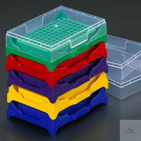 0.2ml PCR Rack, Stacking, farblich gemischt This stacking PCR Rack will...