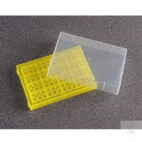 Aufbewahrungsrack m. Deckel f. PCR-Tubes, 96 Plätze, grün, 5 Stk./Pack Für...