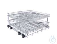 A202 Wagen für Siebschalen, Mobile unit for the optimum loading of 4 DIN mesh...