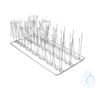 E109 1/2 21Bechergl.250ml, Insert for the optimum loading of beakers up to...