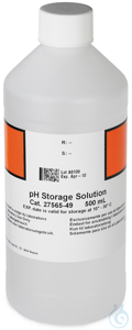 Potassium Chloride Storage Solution saturated for pH electrodes; 500 mL...