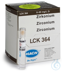 Zirconium cuvette test 6-60 mg/L 25 tests Zirconium cuvette test 6-60 mg/L 25...