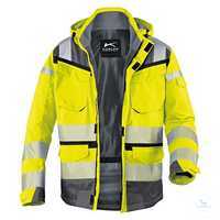 KÜBLER REFLECTIQ Jacke 1307-8332-3497 warngelb-anthrazit Größe XS...