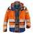 KÜBLER REFLECTIQ Jacke 1307-8332-3746 warnorange-kornblumenblau Größe XS...