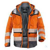 KÜBLER REFLECTIQ Jacke 1307-8332-3797 warnorange-anthrazit Größe XS