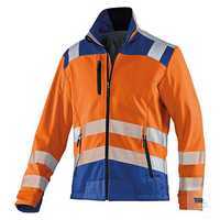 KÜBLER REFLECTIQ Jacke 1507-8427-3746 warnorange-kornblumenblau Größe XS...