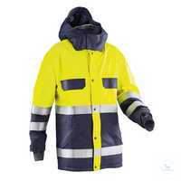 Wetter-Jacke 16428337-4834 dunkelblau-warngelb Größe S