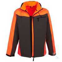 Softshell-Jacke 2-6301 grau-leuchtorange Größe S