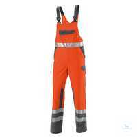 Hi-Vis COMFORT Latzhose 2111845-8553 warnorange-dunkelgrau Länge N Größe 44...