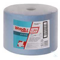 WYPALL* L20 Extra Wischtücher 7346 Großrolle mit 1.000 Tüchern B 23, 5 x L 38 cm